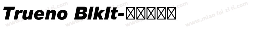 Trueno BlkIt字体转换